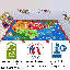 Tapis pour salle de classe ou salle de jeux KidCarpet From Sea to Shining Sea Map of USA, rectangulaire 7 pi 6 po x 12 pi-1604472105