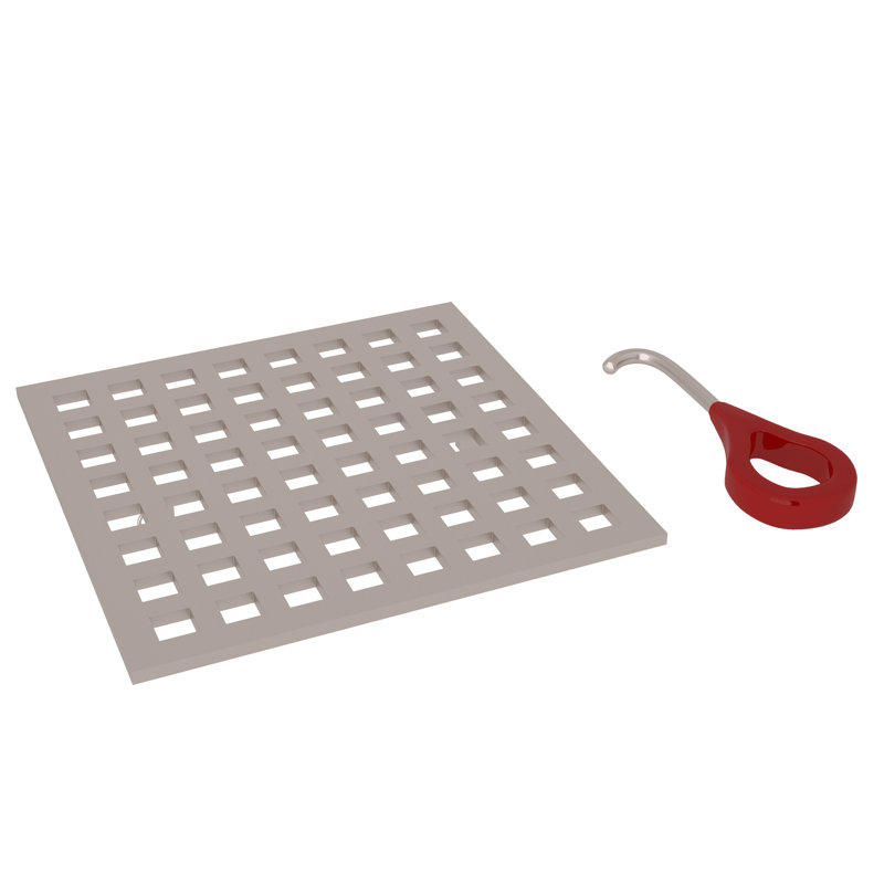 Matrix Decorative Drain Cover, Satin Nickel