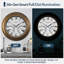 Contemporary Large Outdoor Wall Clock with Thermometer Waterproof Illuminated,24 Inch-1909353507