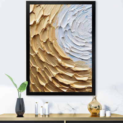 " Gold Cream Infinite Swirls III "