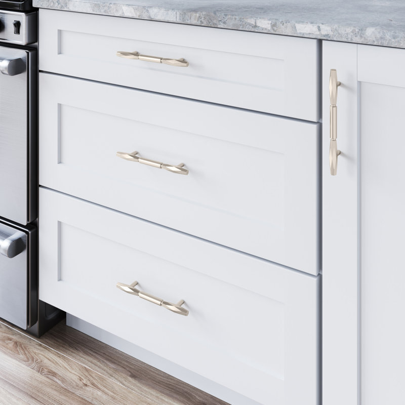 Clarence Bar pull, Brushed Satin Nickel, 12" Center to Center