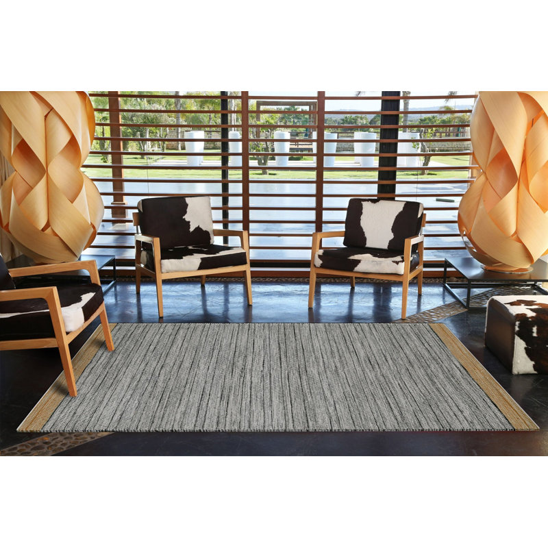 Tapis décoratif gris, Rectangle 4 pi 11,06 po x 7 pi 6,55 po