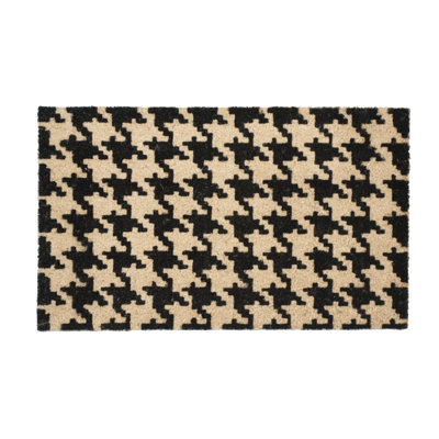 Tapis de porte houndstooth Stahr