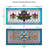 30"L Fleur De Lis Horizontal Pub-Stained Glass Panel