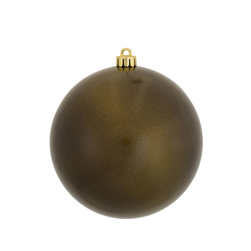 Décoration de boule décorative des Fêtes, H 4,75 po x l 4,75 po x P 4,75 po, Olive