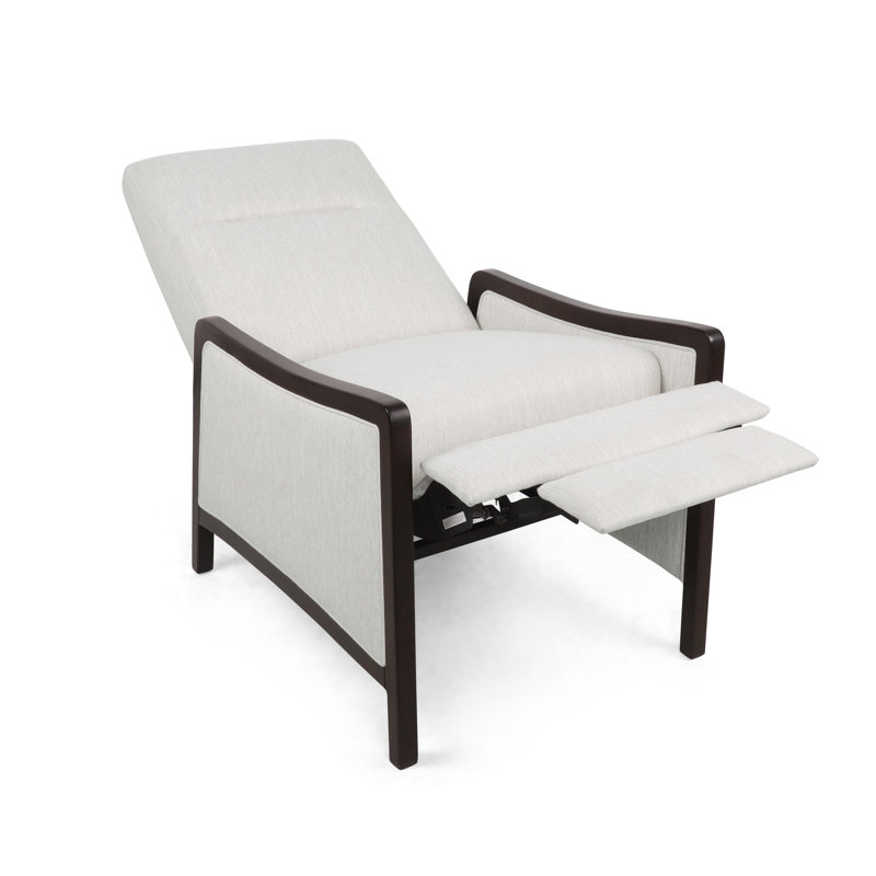 Burtnett Upholstered Recliner, Beige 100% Polyester
