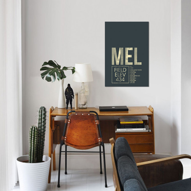 « melbourne traffic control series », art textuel sur toile, H 60 po x l 40po x P 1,5 po, Pas de tapis, Toile tendue