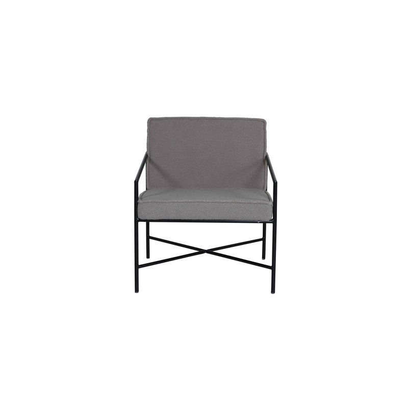 Hiyan Upholstered Armchair, Grey