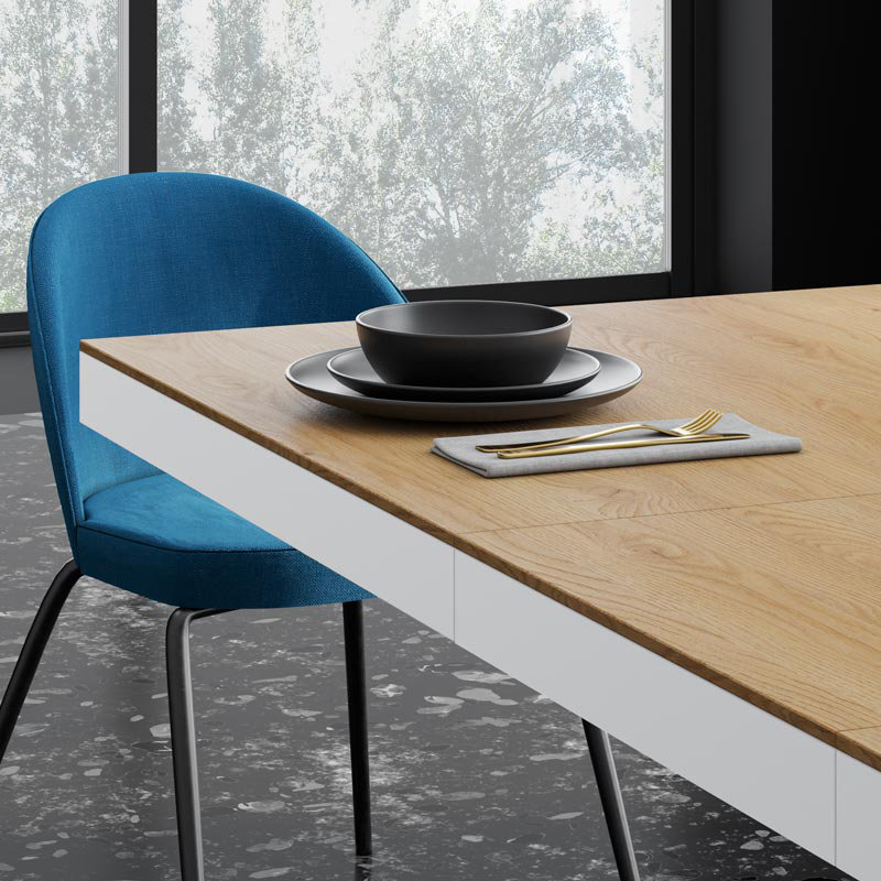 Chingiz Extendable Dining Table, Natural Oak