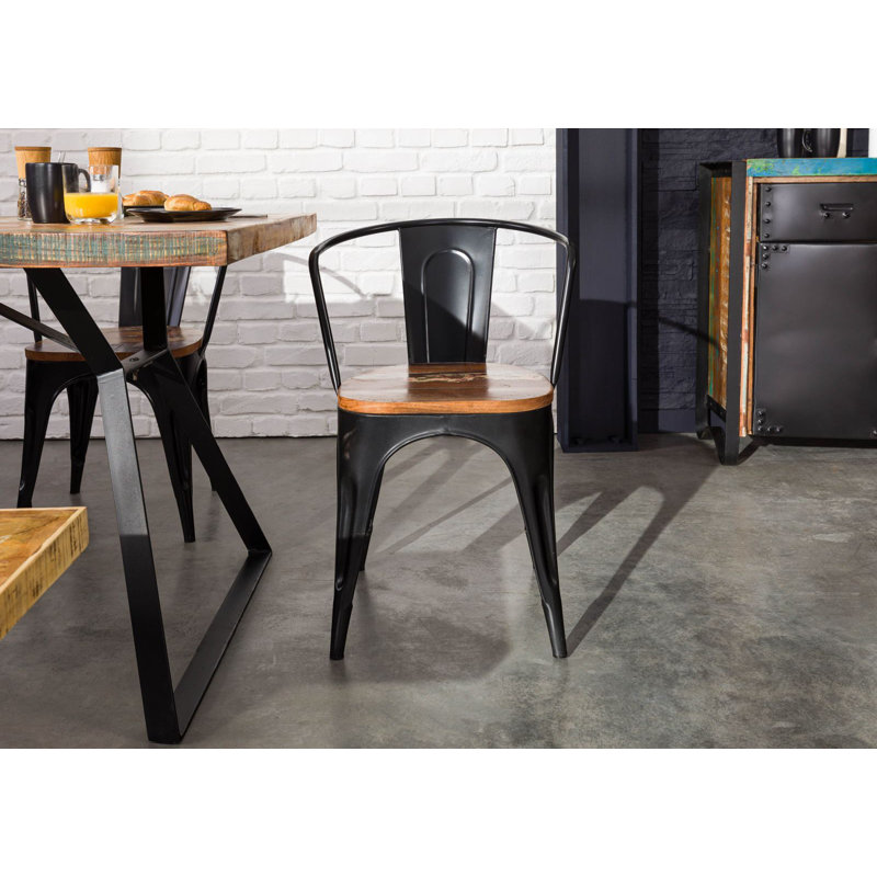 45cm H Slat Back Side Chair