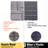 30 PCS Interlocking Deck Tiles Checker Pattern