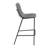 Upholstered Counter Stool with Metal Frame-907417096