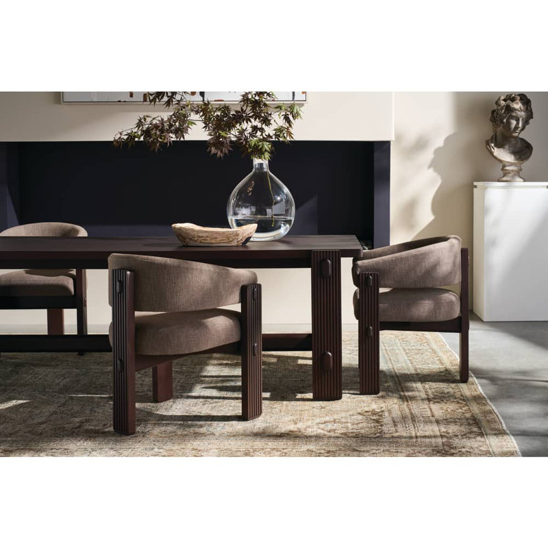 Kindred Dining Room Table, Medium Wood, Concrete