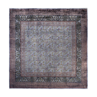 Tapis rond en laine de conception unique 9 pi 2 po x 9 pi 5 po Huddleston