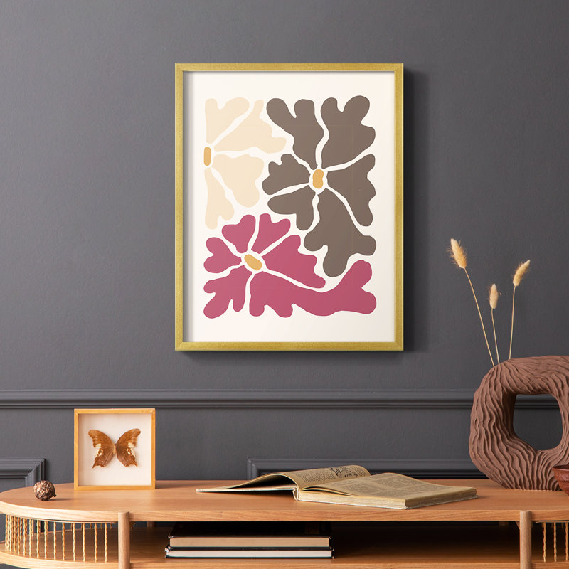 Matisse CCLX, reproduction encadrée - bois massif, Doré, H 20 po x l 16 po