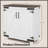 31" Modern Farmside Sideboard Buffet Cabinet - Distressed White & Brown with Barn Door, Adjustable Shelves & Wood Legs