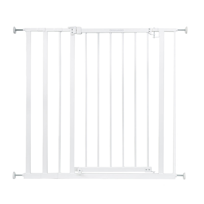Eryca Metal Adjustable Pressure Mounted Pet Gate With Door