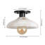 Plafonnier semi-encastré à DEL 1 lumière Mid-Century 10 po Honalee-832699254