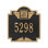 Monogram 1-Line Wall Address Plaque