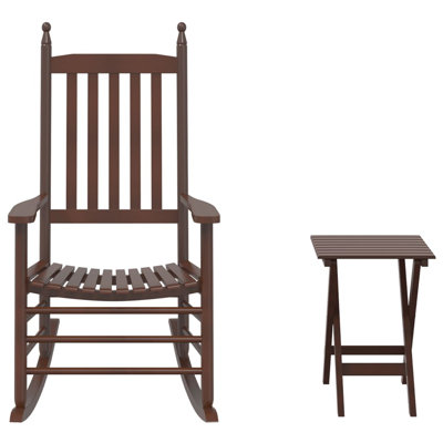 Porras Solid Wood Rocking Chair