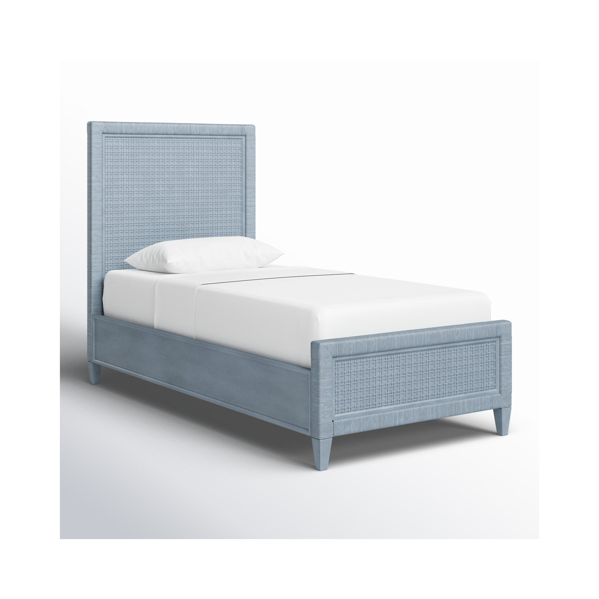 Monterey Woven Bed, Twin, Sea Glass