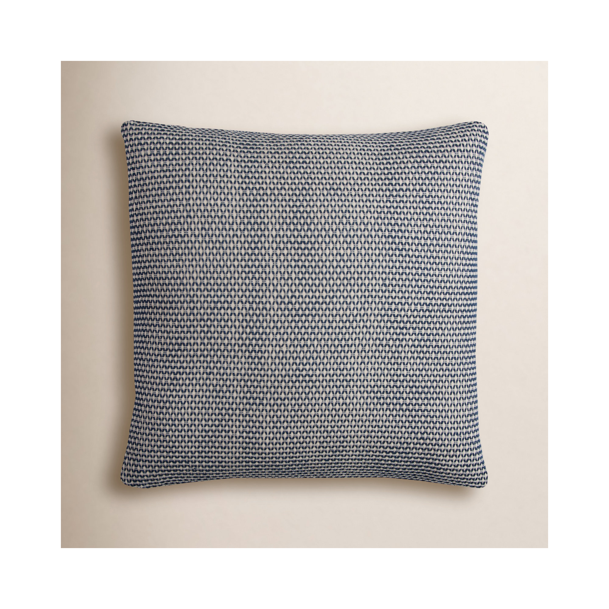 Tiana Geometric Cotton Throw Pillow, Indigo