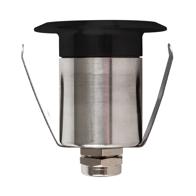 Xamiera Low Voltage Integrated LED Metal Deck Light, Black