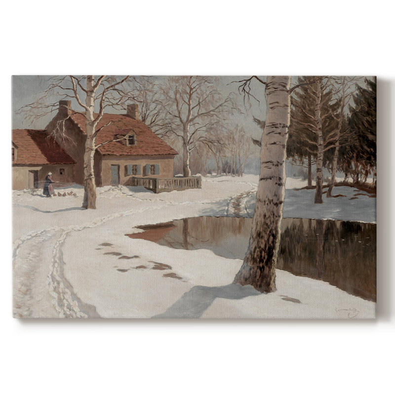 Paysage rétro - CCDVVII, H 41 po x l 61 po x P 1,5 po, Toile tendue