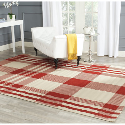Courtyard Performance Plaid Indoor/Outdoor Area Rug