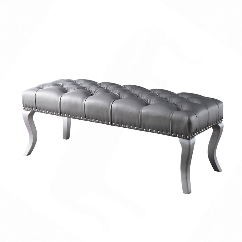Banc rembourré en tissu capitonné Decor Maxem
