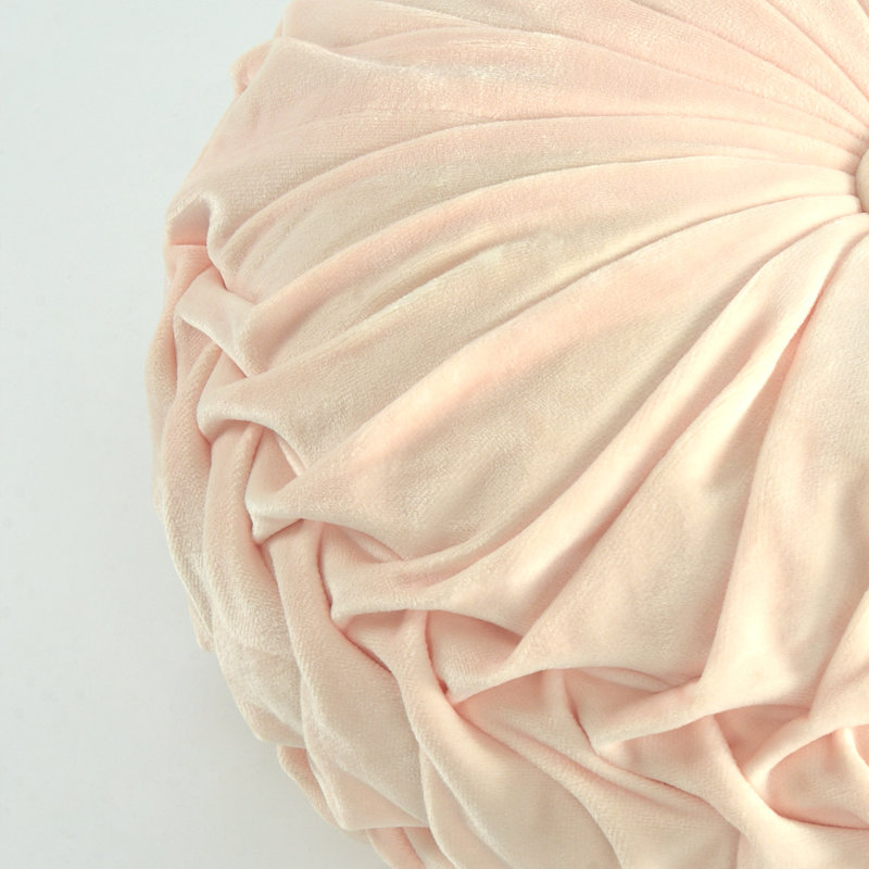  Coussin décoratif en velours, Rose clair