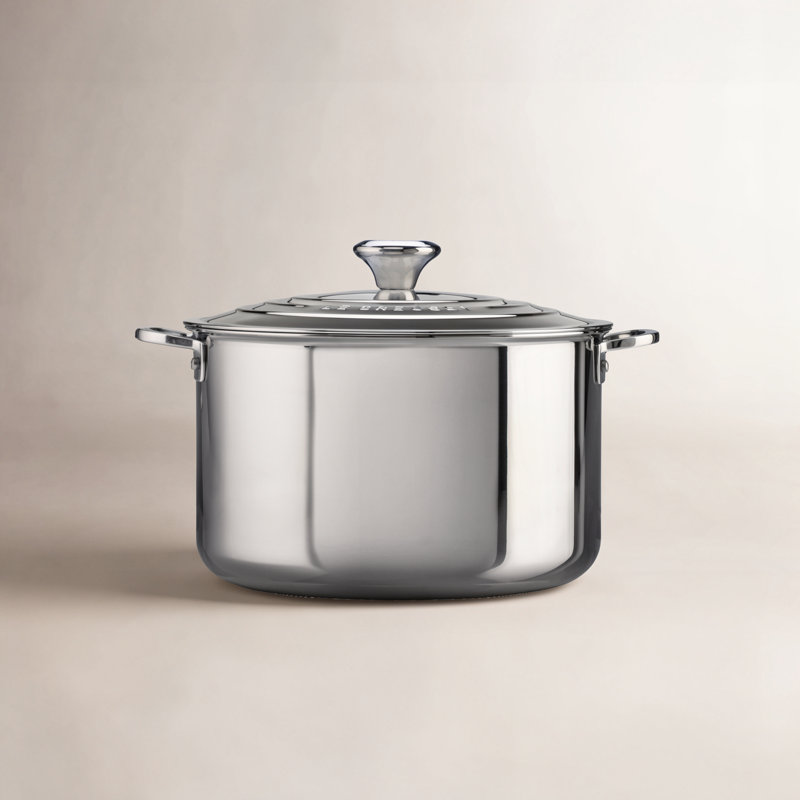 Le Creuset Stainless Steel Stockpot with Lid, 7 qt.