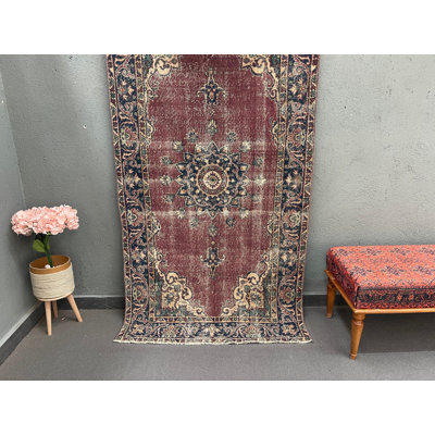 Tapis vintage en laine Vintage Patchwork 43,7 x 83,5 pouces