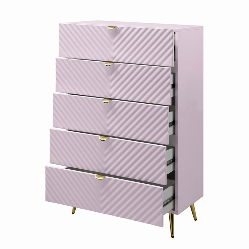 Coffre Gaines rose brillant