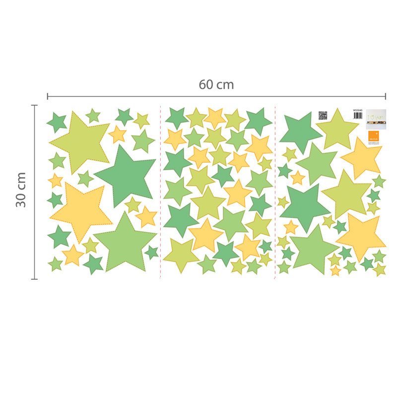 Décalcomanie murale étoiles