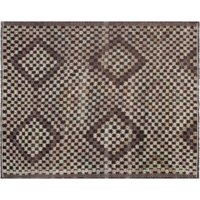 One-of-a-Kind 7'1" X 8'11" 1960s Wool Area Rug in