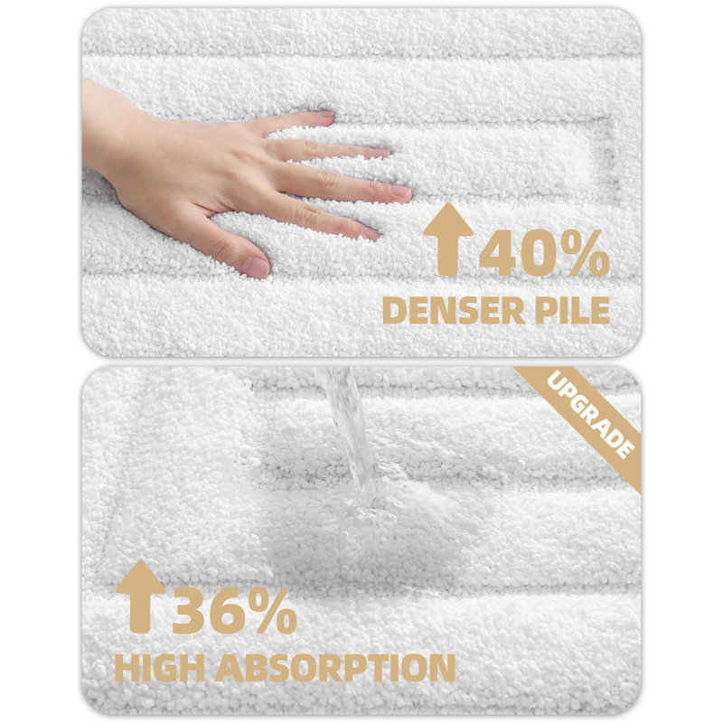 Bath Rug, 36" L x 24" W, White