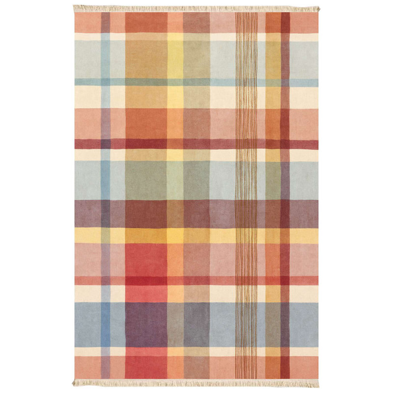 Rustic Multi-Tone Modern Plaid Area Rug