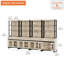 Buffet haut 4 pièces 72 po avec 4 tiroirs et tablettes ouvertes, armoire de rangement et présentoirs, buffet en bois pour la salle à manger ou la cuisine-744927281