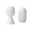 Ensemble de 2 sculptures nuage Cloud Ecomix avec finition durable blanc mat