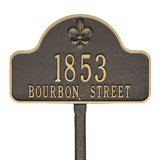 Lexy 3-Line Lawn Address Sign