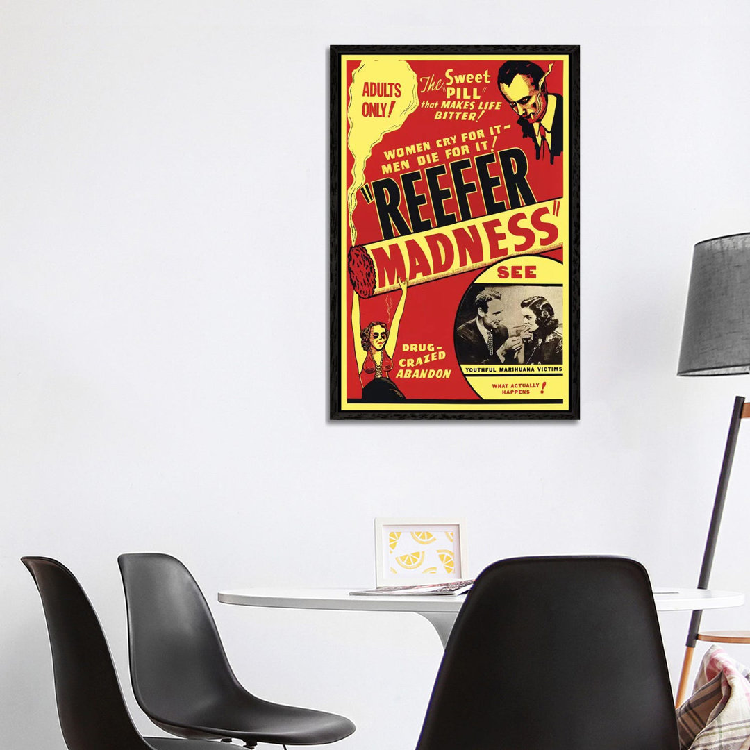 Leinwandbild Reefer Madness Film Poster von Radio Days