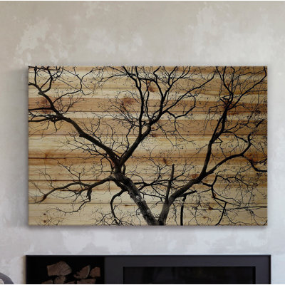 «Branching Out III» par Parvez Taj, reproduction sur bois