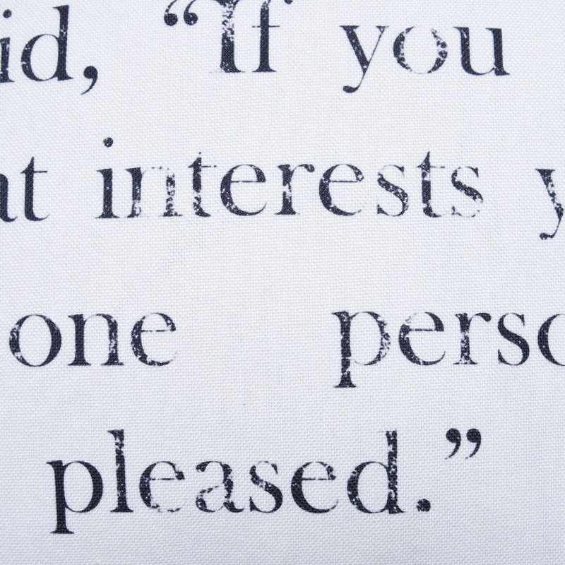 Gray Velvet Double Sided Quote Pillow with Linen Front