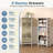 6 Drawer Dressers & Chests of Drawers, Fabric Dresser for Closet, Living Room, Night Stand with Metal Frame, Storage Tower with Fabric Bins, Wood Top-786495362