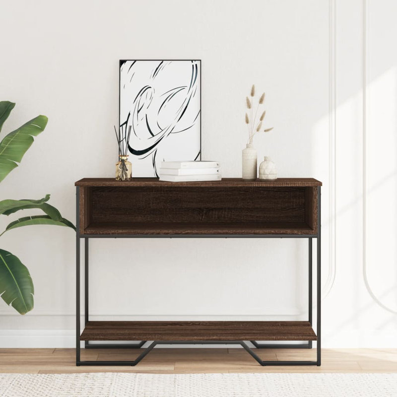 8-5 100cm Console Table, Brown oak