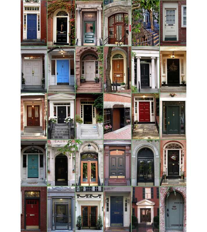 Portes de Boston, H 24 po x l 17 po
