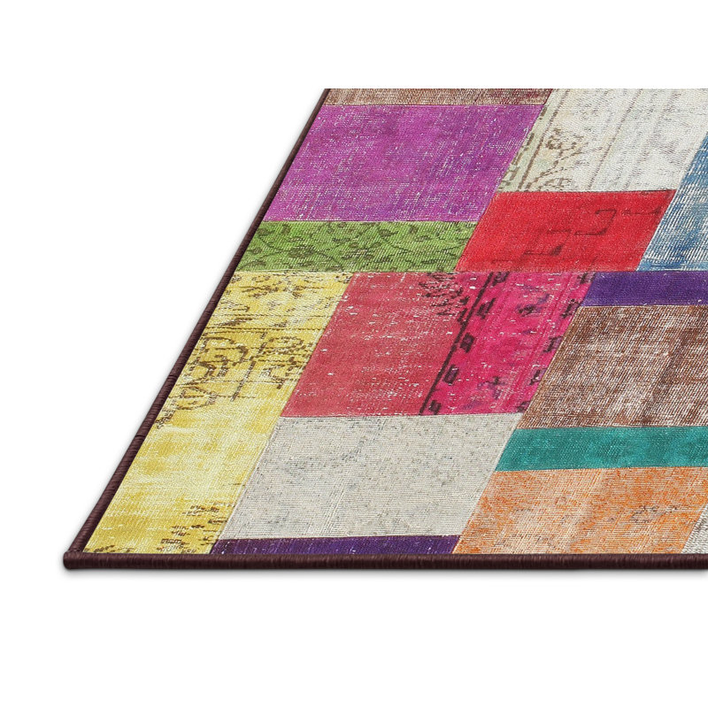 Tapis gris/beige/brun contemporain, Rectangle 3 pi x 5 pi