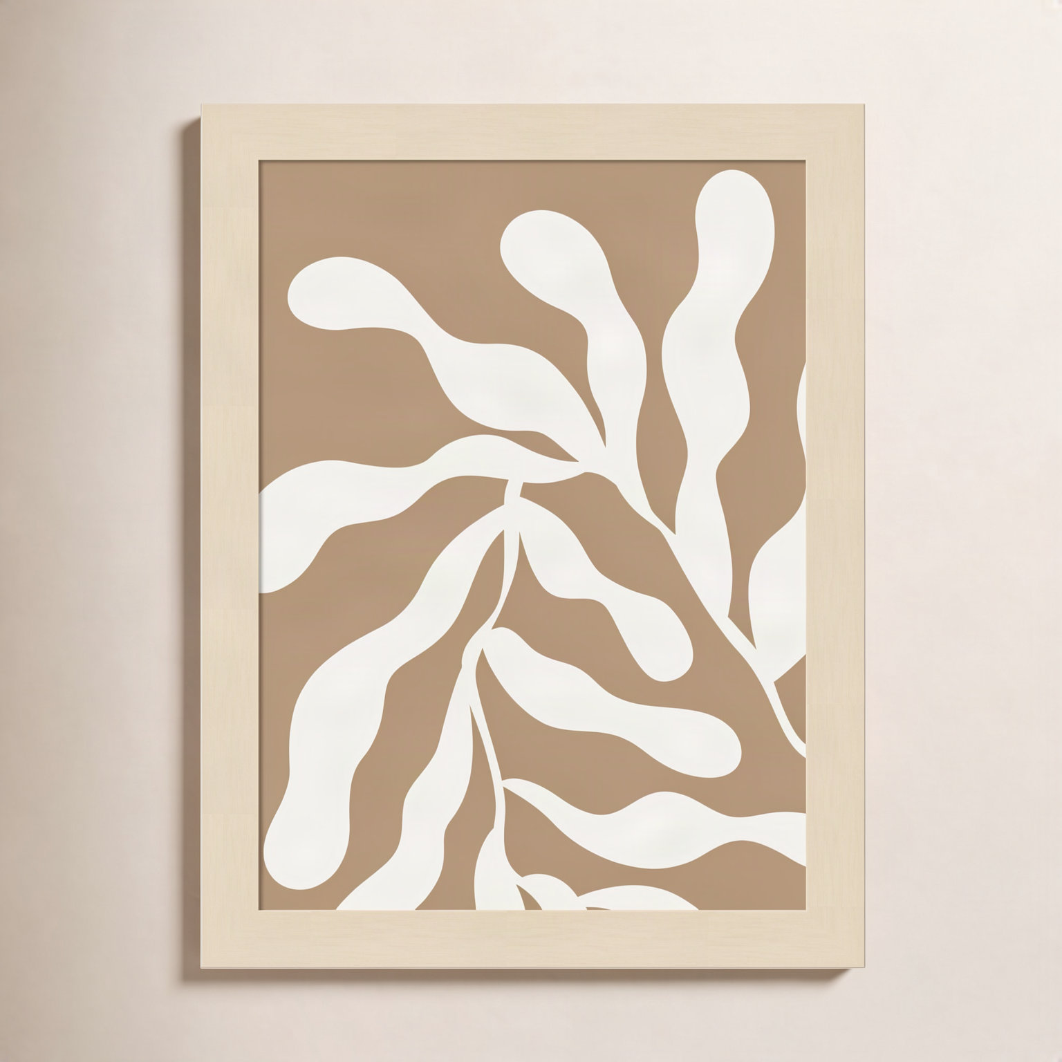 Erminia "Retro Matisse Botanical 1" Print, 13" H x 10" W x 1" D, Brown