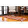Alair Abstract Rust Red/Beige Area Rug